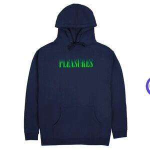 Pleasures Crumble Hoodie Navy